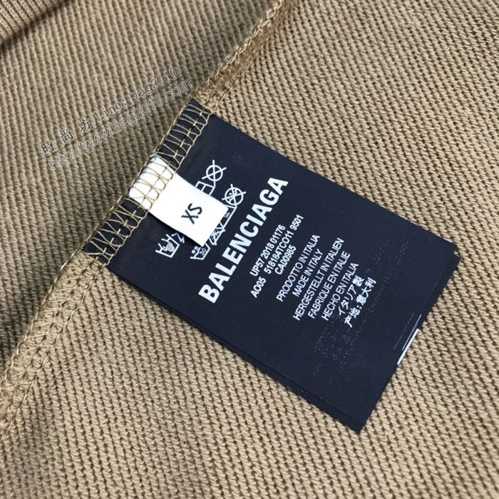 Balenciaga男裝 巴黎世家20年秋冬新款麥穗徽標印花連帽衛衣 男女同款  ydi3111